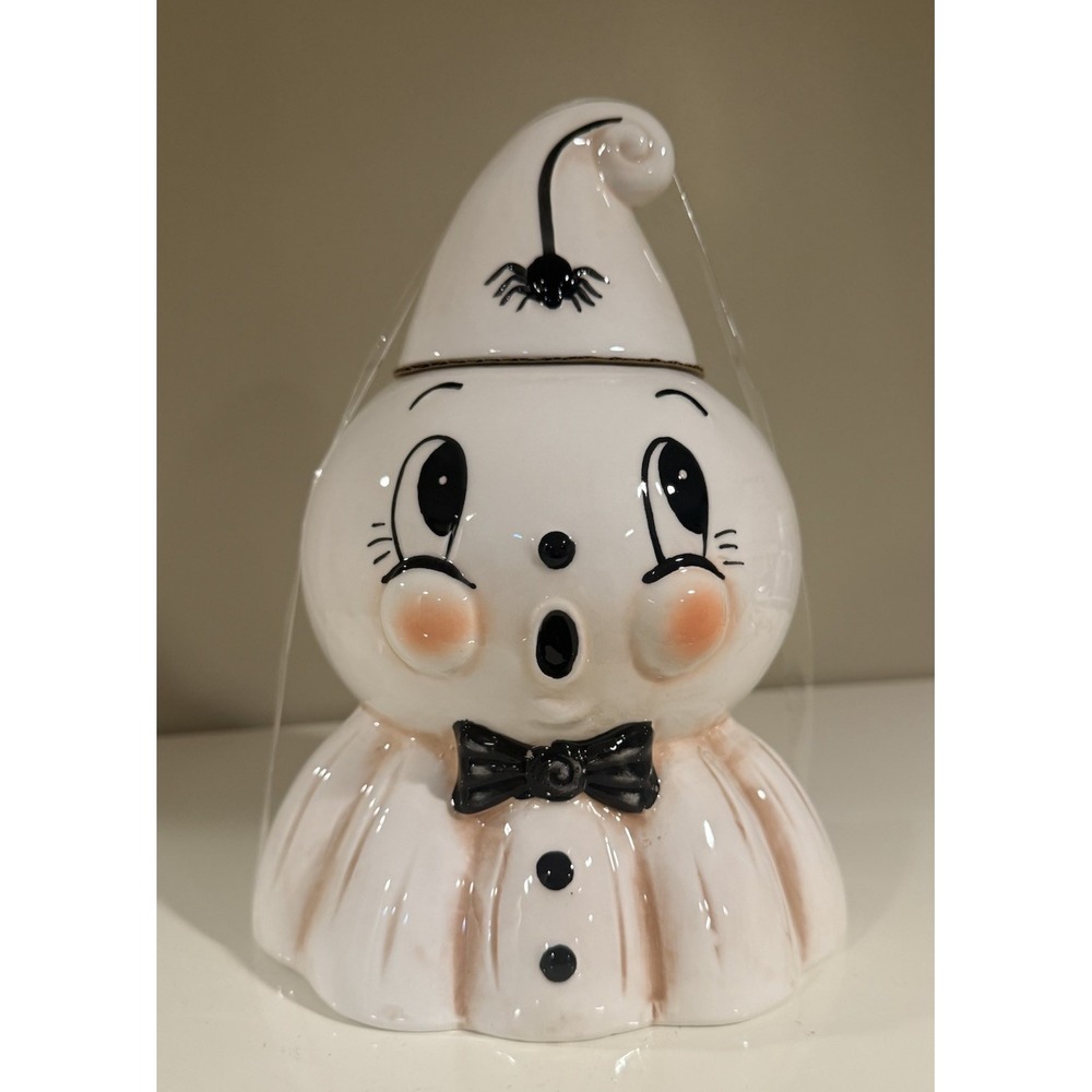 Johanna Parker Halloween GUS Ghost KOOKY SPOOKY Figural Cookie Jar NEW 2026